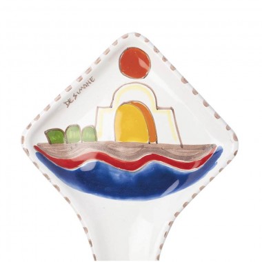 Spoon Rest Dammusi Ceramiche De Simone | Sicilian Handmade Pottery Spoon Rest Dammusi Ceramiche De Simone | Sicilian Handmade Pottery